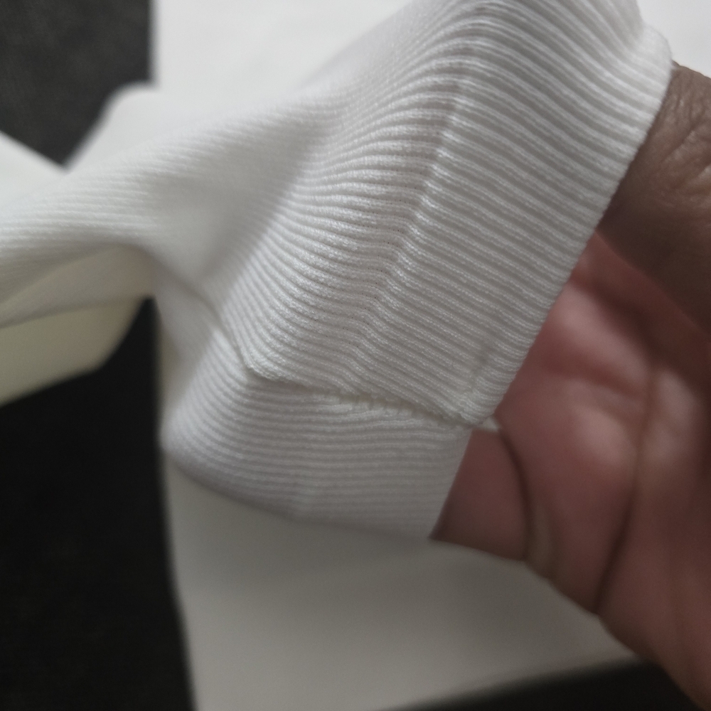 Women's White Long Sleeve Top - Picture 3 of 4